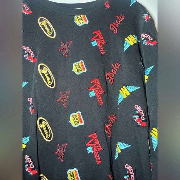 MSGM black patches sweatshirt size small - Picture 4 of 7